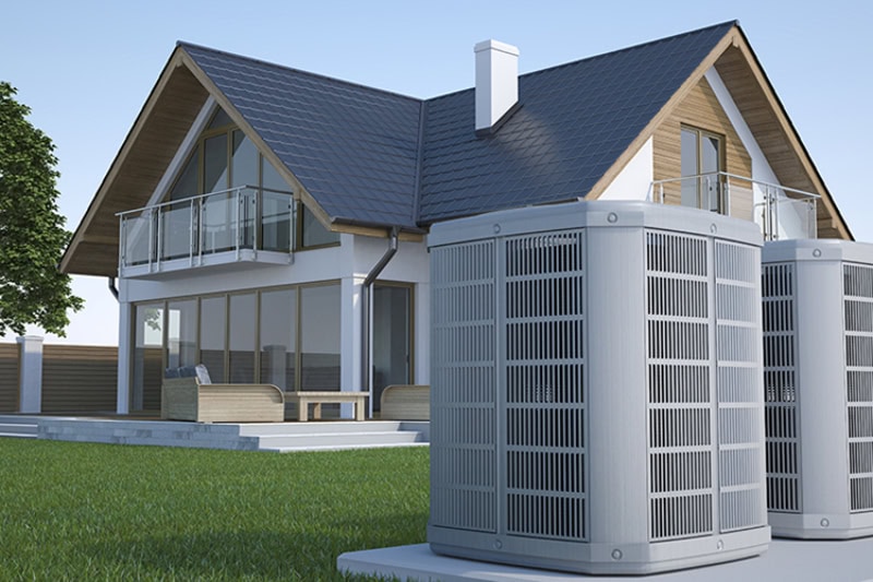 How Does Your Central Air Conditioner Cool Your Home? Air conditioning unit outside a home.
